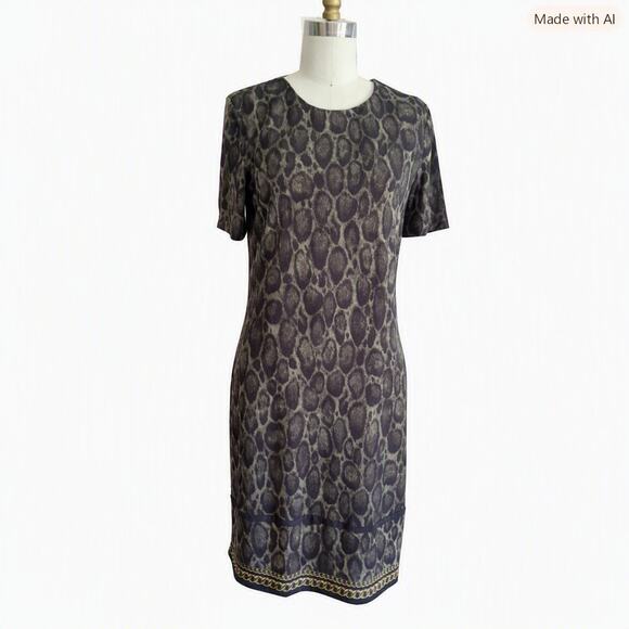 MICHAEL Michael Kors Dresses & Skirts - MICHAEL Michael Kors Leopard Print Sheath Dress Size Medium